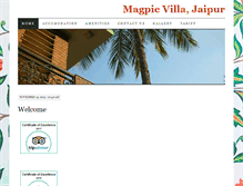 Tablet Screenshot of magpievilla.com